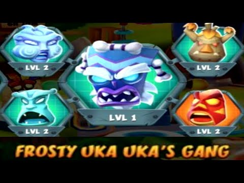Crash Bandicoot: On the Run! The Elementals - Frosty Uka Uka's Gang