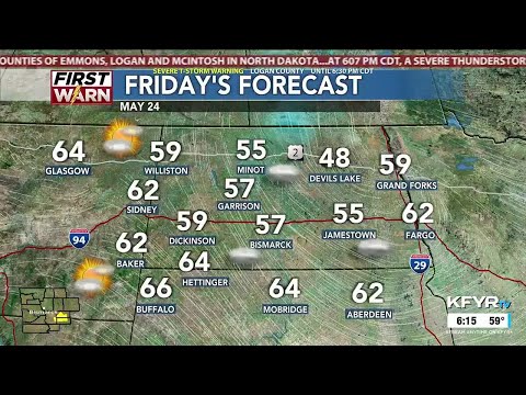 KFYR First News at Six Weather 05/23/24