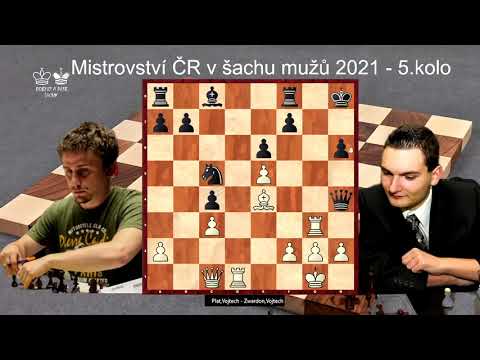 Hodně povedená šachová partie - Plát-Zwardoň - 5.kolo MČR 2021