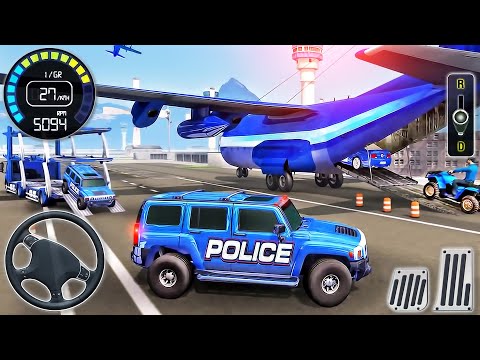 Police Hummer Car Driving Simulatior - US Transport Truck and Cargo Plane Driver - Android GamePlay