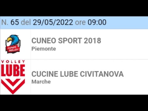 BAM CUNEO vs CIVITANOVA - 29/05/2022