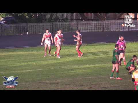 2016 Newcastle RL Round 12 1st Grade Highlights - South Newcastle Lions v Western Suburbs Rosellas