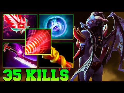 35 Kills QOP Dota 2 Mid - Best Queen Of Pain Dota 2 Pro Gameplay Guide Build 7.34