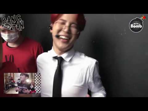 [ENG] 150715 BOMB: j-hope s gesture at  DOPE  MV Son AdParks