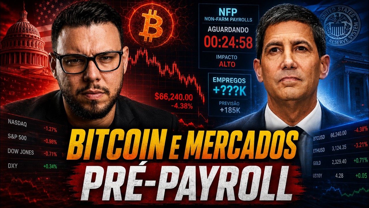BITCOIN E MERCADOS PRÉ PAYROLL! SE PREPARE!