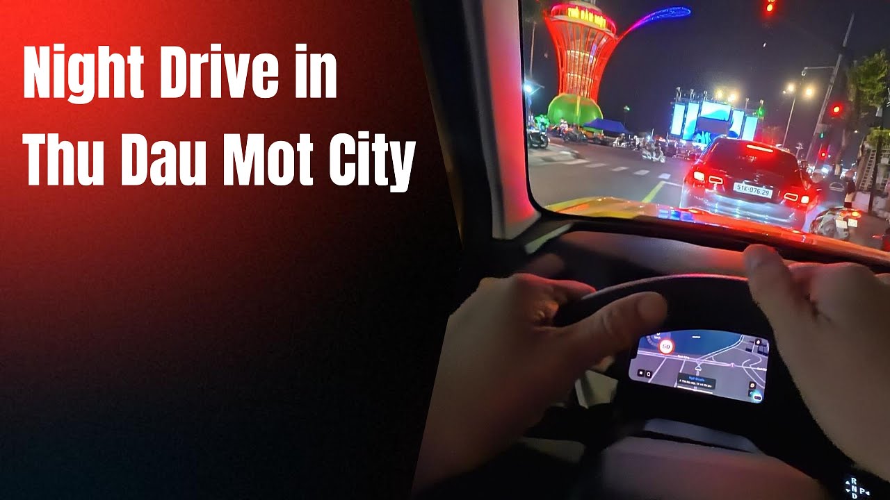 2026 Vinfast VF3|Night Drive in Thu Dau Mot City |POV EV Car
