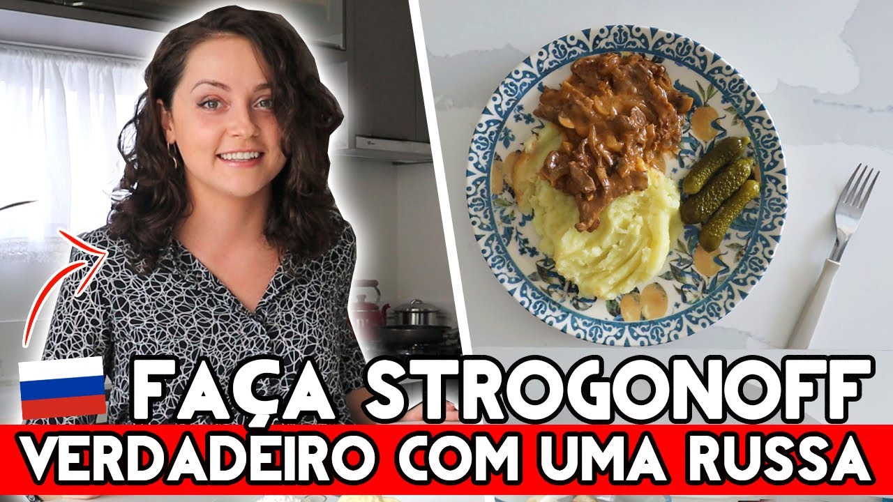 RUSSA ENSINA RECEITA DO STROGONOFF RUSSO ORIGINAL | O MELHOR ESTROGONOFE DO MUNDO!🔥