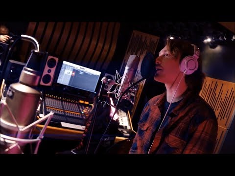 IVAN recording "Diamond" with a Drobysh school's student