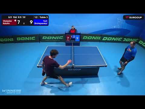 15:55 Vladyslav Kaluhin 1-3 Yurii Shchepanskyi 26.04.2023 TT Euro.Cup Ukraine Star. Table 3