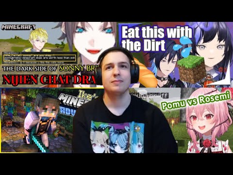 ExoticBankai Reaction - 【8】Nijisanji EN Minecraft Server Reaction Stream (Ike, Mysta, Sonny, Fulgur, Pomu, Enna And More !)