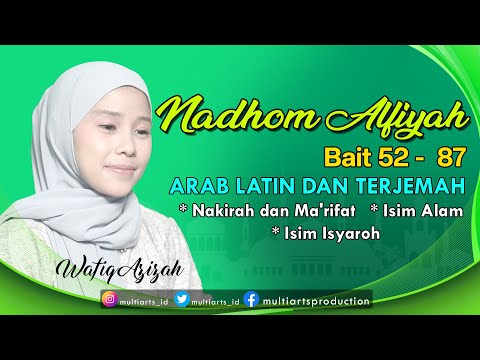 Full Nadhom Alfiyah bait 52 - 87 Arab Latin dan Terjemahan - Wafiq Azizah