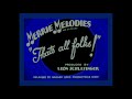 Merrie Melodies That S All Folks Remake With Blue Borders