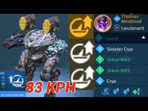 Speedy orkan cryo leech gameplay | War Robots | WR
