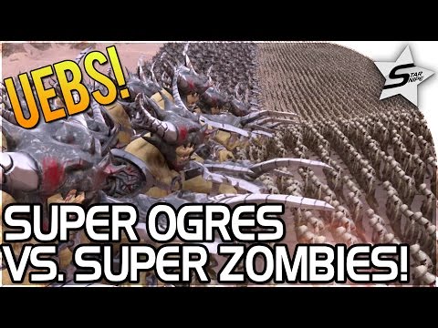 SUPER ZOMBIES vs SUPER OGRES! - STRONGEST UNIT EVER - Ultimate Epic Battle Simulator Gameplay - UEBS