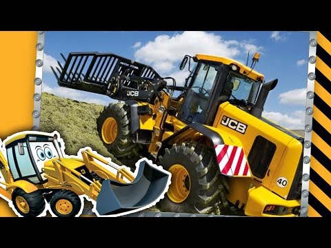 JCB Diggers On The Farm | Tractors, Diggers, Dump Trucks for Children