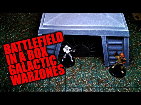Battlefield in a Box Galactic Warzones Objectives Bunker Sets Unboxing and Review