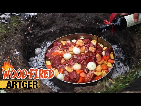 Traditional Serbian BBQ SAČA - Cooked in UNDERGROUND! | Wood-Fired w/Serbian Friends