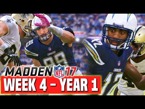 Madden 17 Chargers Franchise Year 1 - Week 4 vs Saints - Ep.5