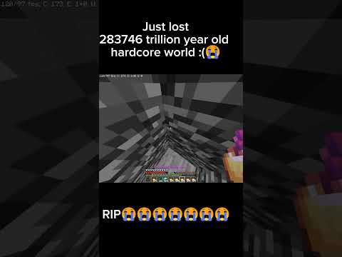 Insane! Lost My Hardcore World!! #Minecraft