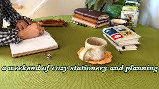 cozy moments with my stationery and planning for a bathroom makeover in my hobonichi weeks