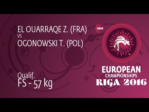 Qual. FS - 57 kg: Z. EL OUARRAQE (FRA) df. T. OGONOWSKI (POL), 13-4