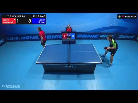 11:35 Vadym Nechyporuk  - Vadym Hryban 30.09.2023 TT Euro.Cup Ukraine Star. TABLE 3
