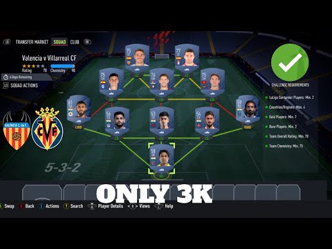Marquee Matchups: Valencia v Villarreal Cf Sbc (Cheapest Method - No Loyalty) #FIFA22