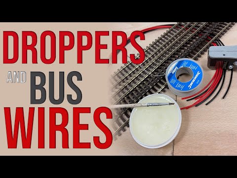 New Layout - Fitting Bus Wires And Droppers for Model Railway