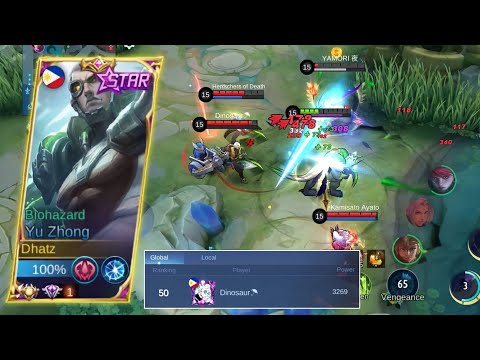 WHEN TOP GLOBAL ENEMIES THINK THEY CAN BURST THIS GREAT DRAGON! | YU ZHONG VENGEANCE SPELL - MLBB