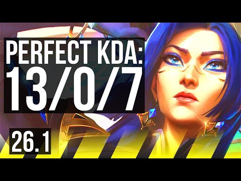 CAITLYN & Thresh vs APHELIOS & Nami (ADC) | Perfect KDA: 13/0/7 | EUW Master | 26.1