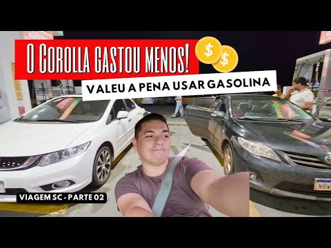 Civic x Corolla: Resultado da Disputa de Consumo na Viagem para o Litoral de Santa Catarina