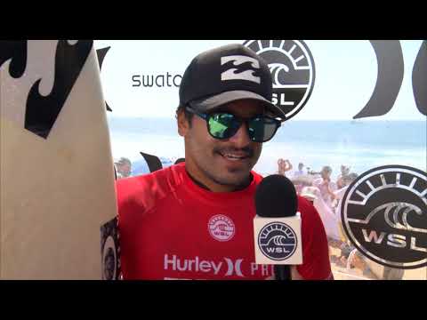 Italo Ferreria comenta vitória no round 2 - Hurley Pro at Trestles 2017