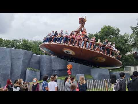 [4K] Die große Welle (Offride) im Holiday Park - Neuheit 2021 - Wickieland - Disc‘O Coaster