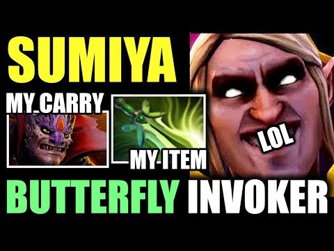 SumiYa - Lol ButterFly Invoker Testing new meta with carry Lion Invoker God | Dota 2
