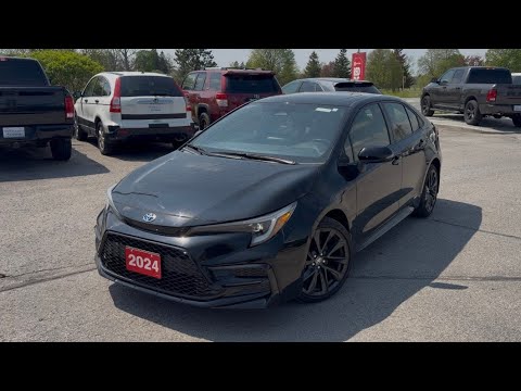 2024 Toyota Corolla Hybrid SE CVT AWD in Black for sale at Stouffville Toyota in Whitchurch-Stouffville, ON