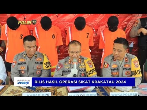POLRES TUBABA RILIS HASIL OPERASI SIKAT KRAKATAU