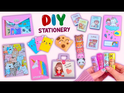 10 DIY CUTE STATIONERY IDEAS - BACK TO SCHOOL HACKS