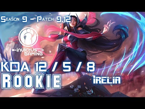IG Rookie IRELIA vs CAMILLE Mid - Patch 9.12 KR Ranked