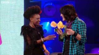 Never Mind The Buzzcocks - Shingai Shoniwa and Noel try a new look for the intro&#39;s round - BBC Two