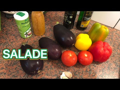 Salade aubergine grec Salade d'aubergines facile pour barbecue