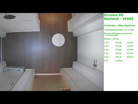 Dreame D9 Test - too fast, too furious? - 3000pa?!  Hartboden  mit Vergleichen zum Dreame F9
