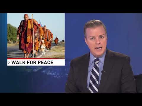 Buddhist monks peace walk from TX to DC