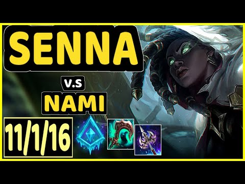DUMBLEDOGE (SENNA) vs NAMI - 11/1/16 KDA BOTTOM SUPPORT GAMEPLAY - EUW Ranked MASTER