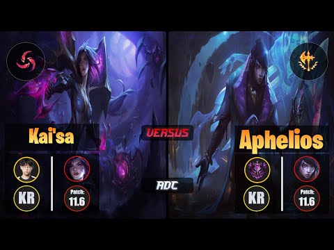 Zenit KAI'SA (ADC) [Hail of Blades] VS APHELIOS - Master KR Patch 11.6