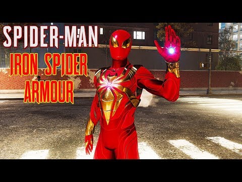 SPIDER-MAN (PS4) - Iron Spider Armour Costume Gameplay @ 1080p ᴴᴰ ✔