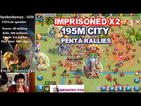 ROK - IMPRISONED x2 195M City With PENTARALLY!