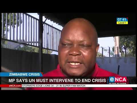 Zimbabwe MP says UN must intervene to end crisis