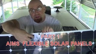 Aims Power Flexible solar panel install on RV part 1