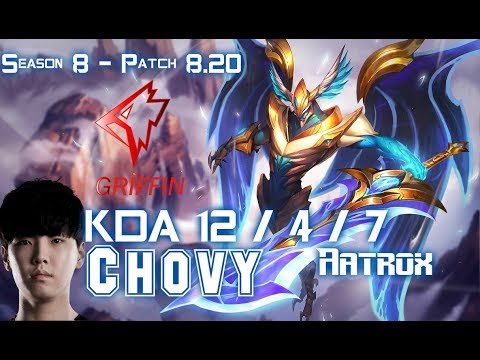 GRF Chovy AATROX vs GALIO Mid - Patch 8.20 KR Ranked