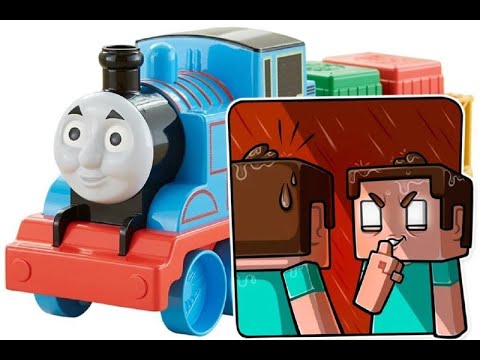 PJ MASKS.EXE and Thomas.EXE Tank Engine vs SHREK.EXE in Minecraft
